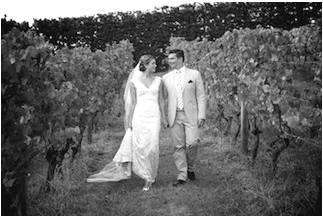 wedding photos in vines